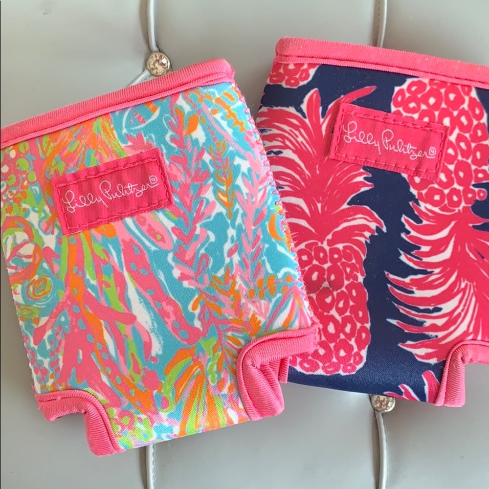 {Lilly Pulitzer} Set of 2 Drink Koozies